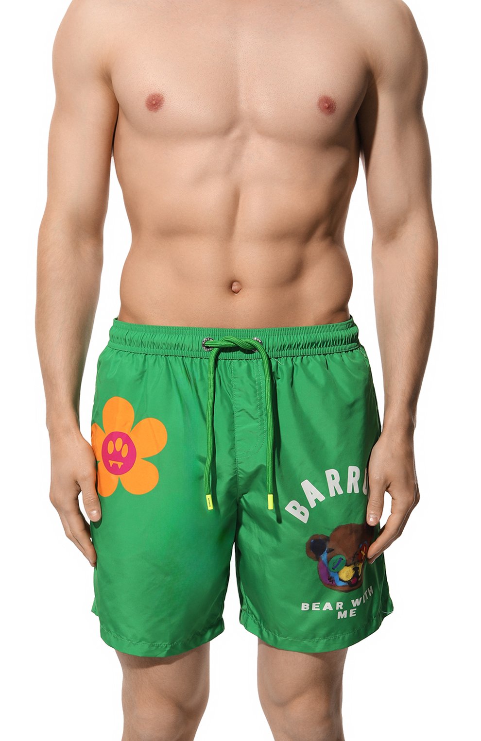 Плавки-шорты BARROW зеленого цвета по цене 15650 руб., арт. S4BWMASS160, фото 2 Плавки-шорты BARROW, арт. S4BWMASS160, фото 2