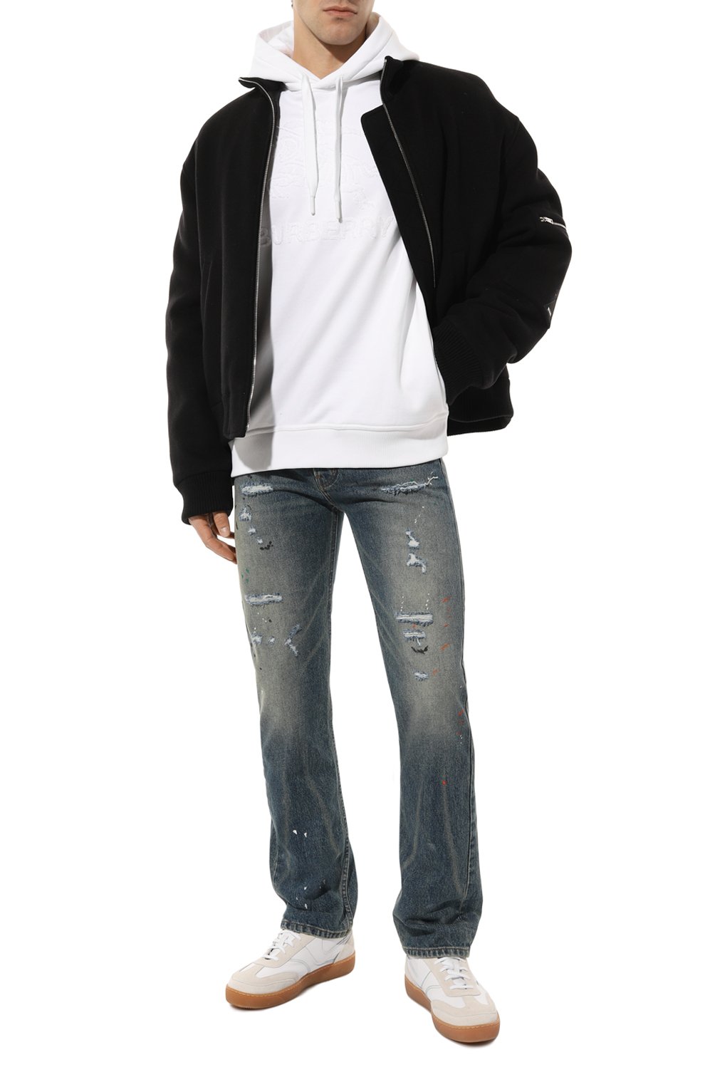 Хлопковое худи BURBERRY, арт. 8072753, фото 2