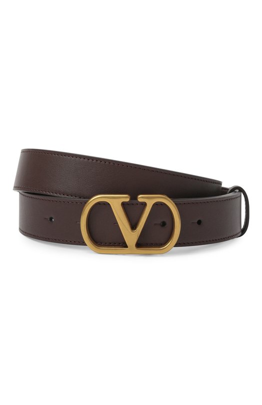 Кожаный ремень Valentino 7Y2T0SM3/IYR Коричневый 7Y2T0SM3/IYR