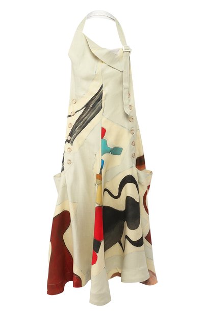Женское платье из смеси вискозы и льна JACQUEMUS, арт. 194DR14/48053