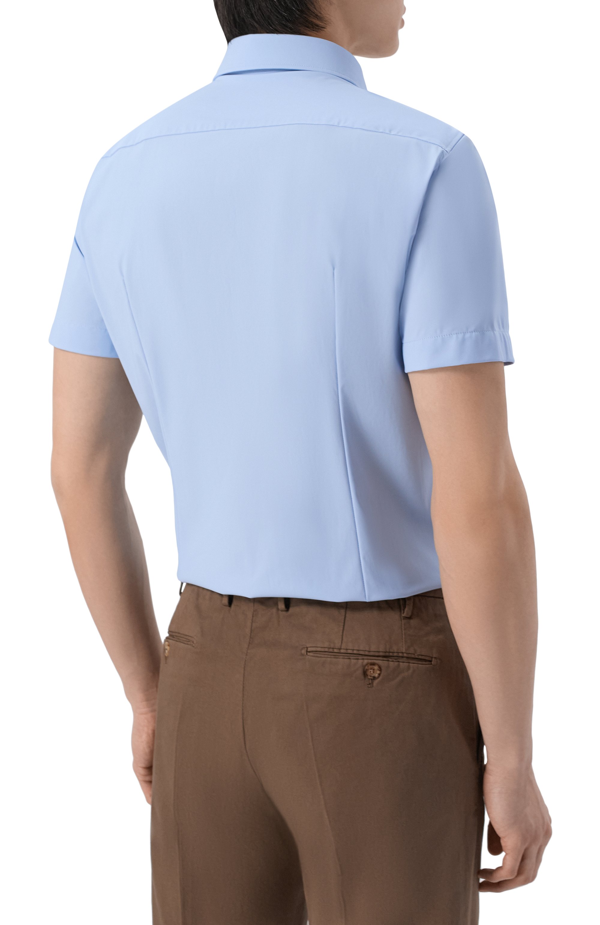 Сорочка BOSS голубого цвета по цене 13500 руб., арт. 50561627, фото 4 Сорочка BOSS, арт. 50561627, фото 4