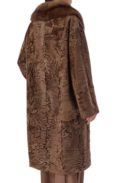 Шуба из каракульчи с отделкой из соболя VICTORIA KUSENKOVA, арт. 707113391447, фото 4