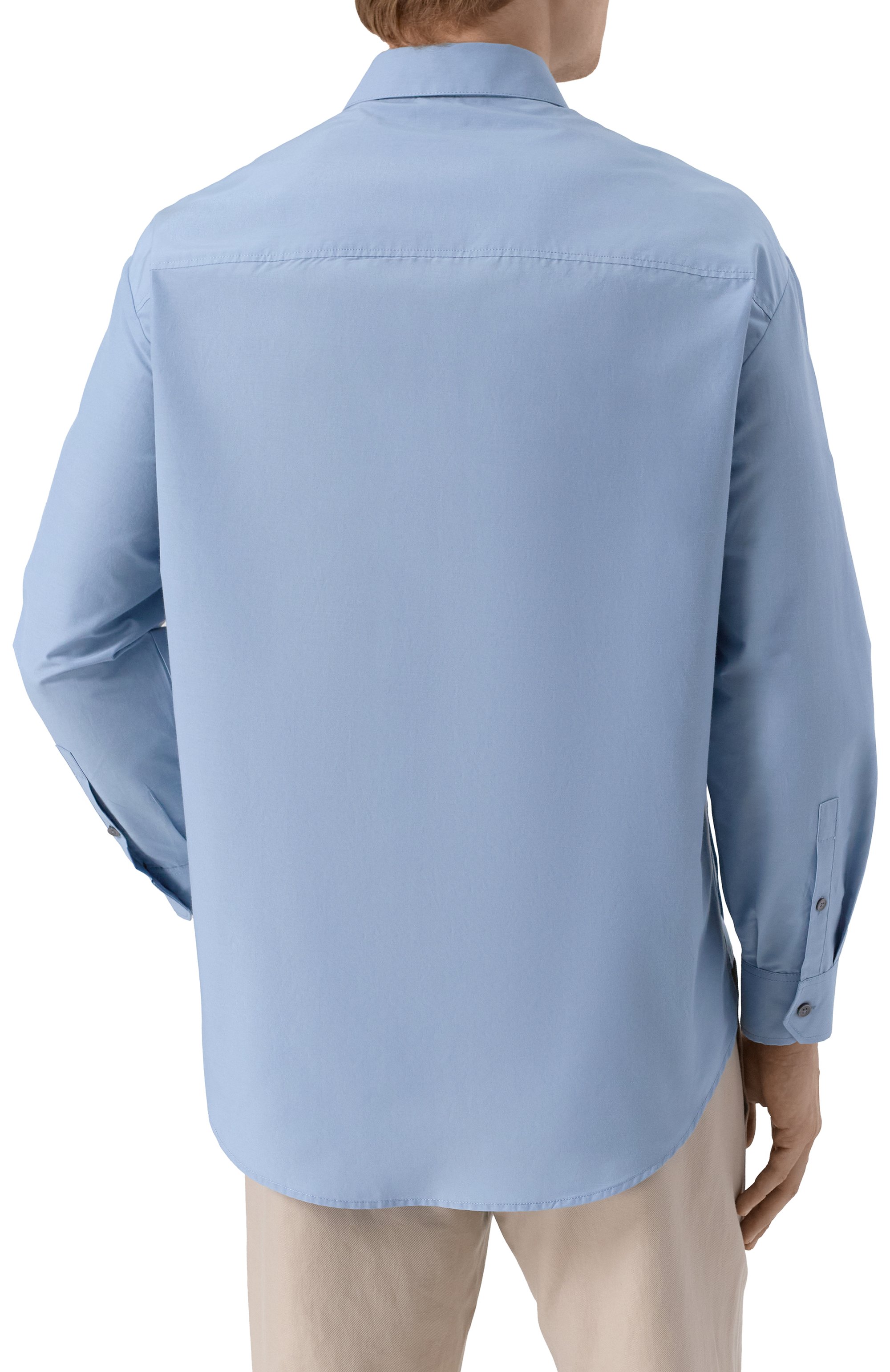 Рубашка из хлопка и шелка EMPORIO ARMANI, арт. EM001530/AF14190, фото 4