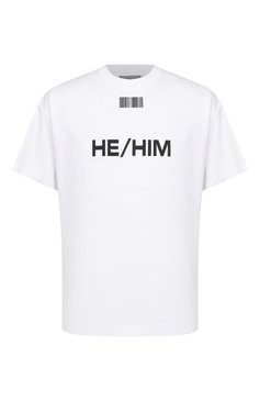 Хлопковая футболка VTMNTS, арт. VL12TR640W, фото 1