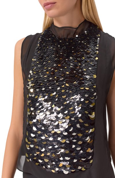 Топ с отделкой пайетками BOSS, арт. 50546946, фото 5