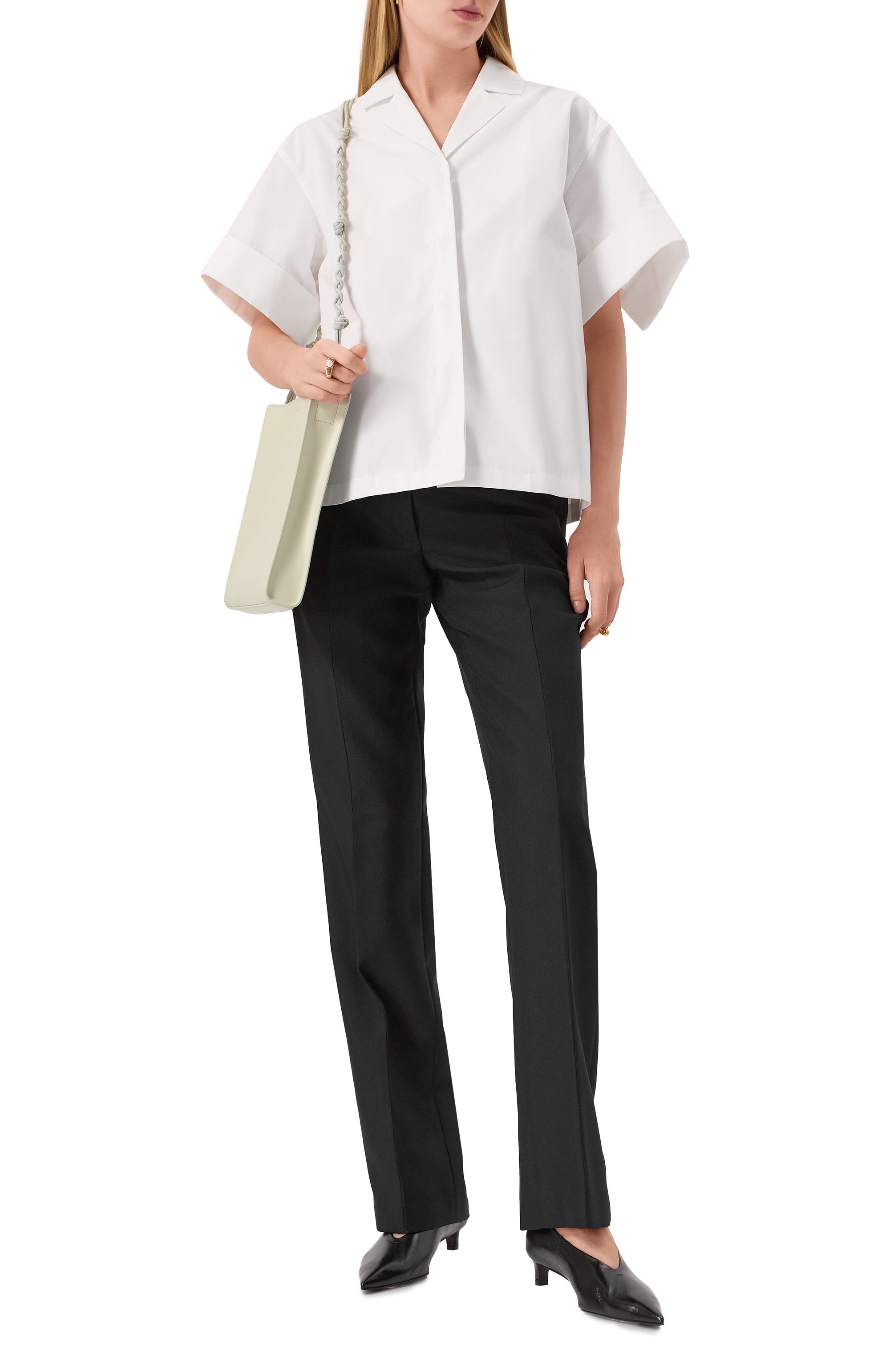 Хлопковая рубашка JIL SANDER, арт. J04DL0105/J45002, фото 2