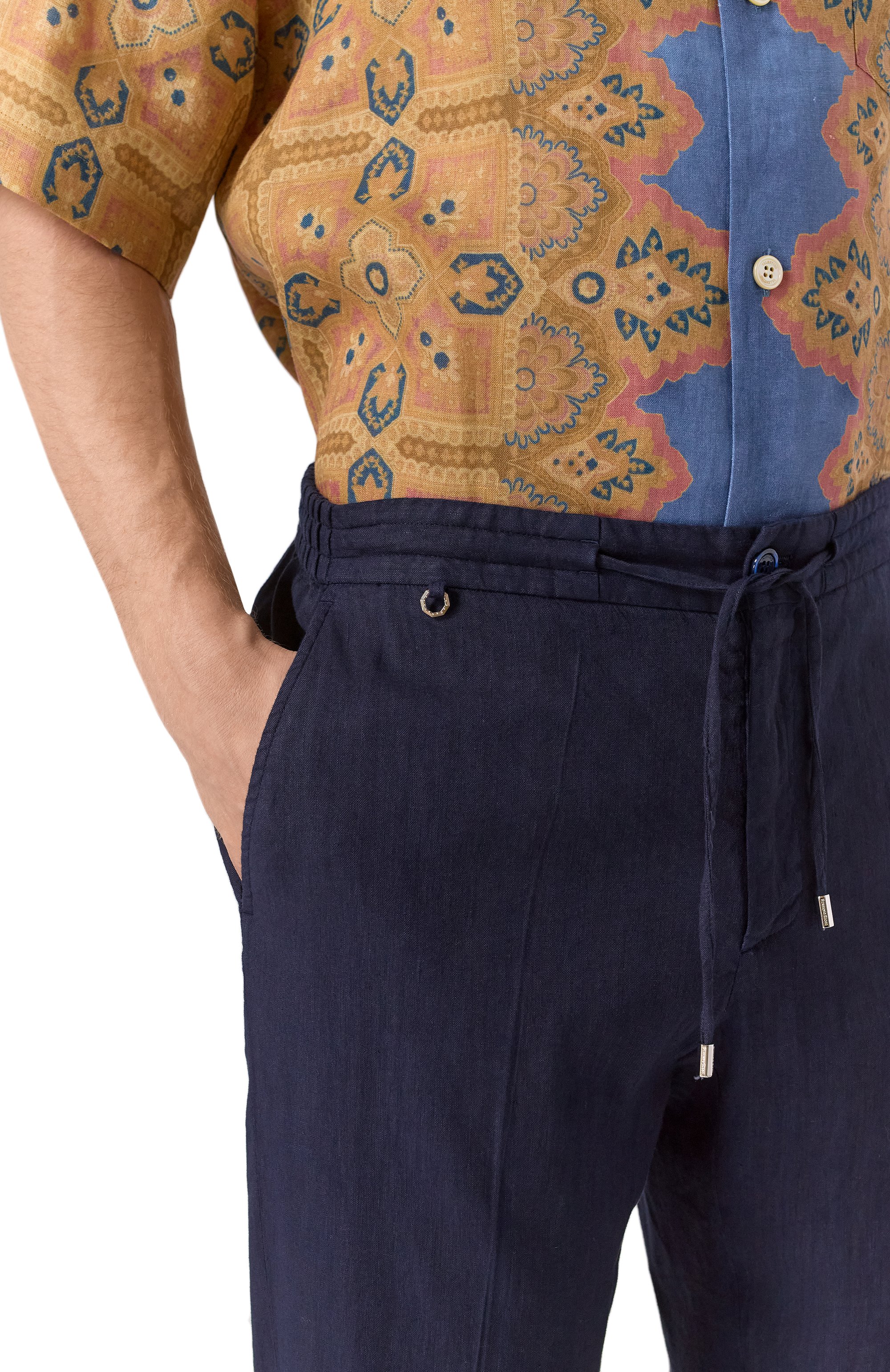 Брюки изо льна и вискозы STEFANO RICCI, арт. M1T3200283/LVI01S, фото 5