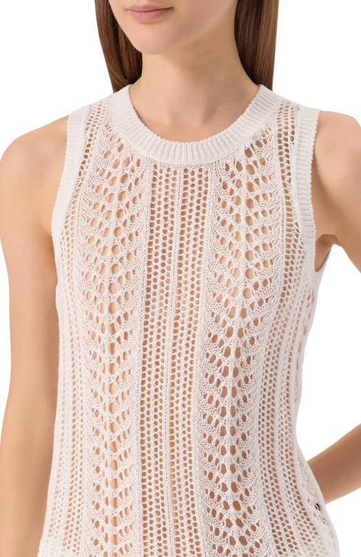 Топ изо льна и хлопка MVST WS59-1531MU Белый  WS59-1531MU Фото 5