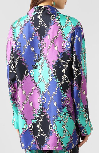 Шелковая рубашка GUCCI, арт. 609466/ZADFN, фото 4