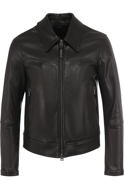 Кожаная куртка на молнии с отложным воротником TOM FORD, арт. BP472/TFL662, фото 1