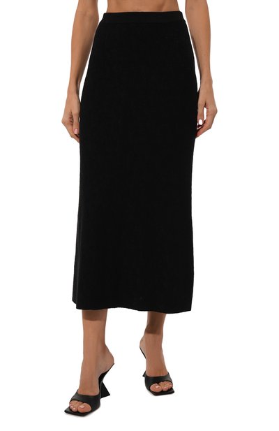 Юбка из шерсти и вискозы AND THE BRAND черного цвета по цене 59220 руб., арт. W25-SK031-1202-900, фото 3 Юбка из шерсти и вискозы AND THE BRAND, арт. W25-SK031-1202-900, фото 3