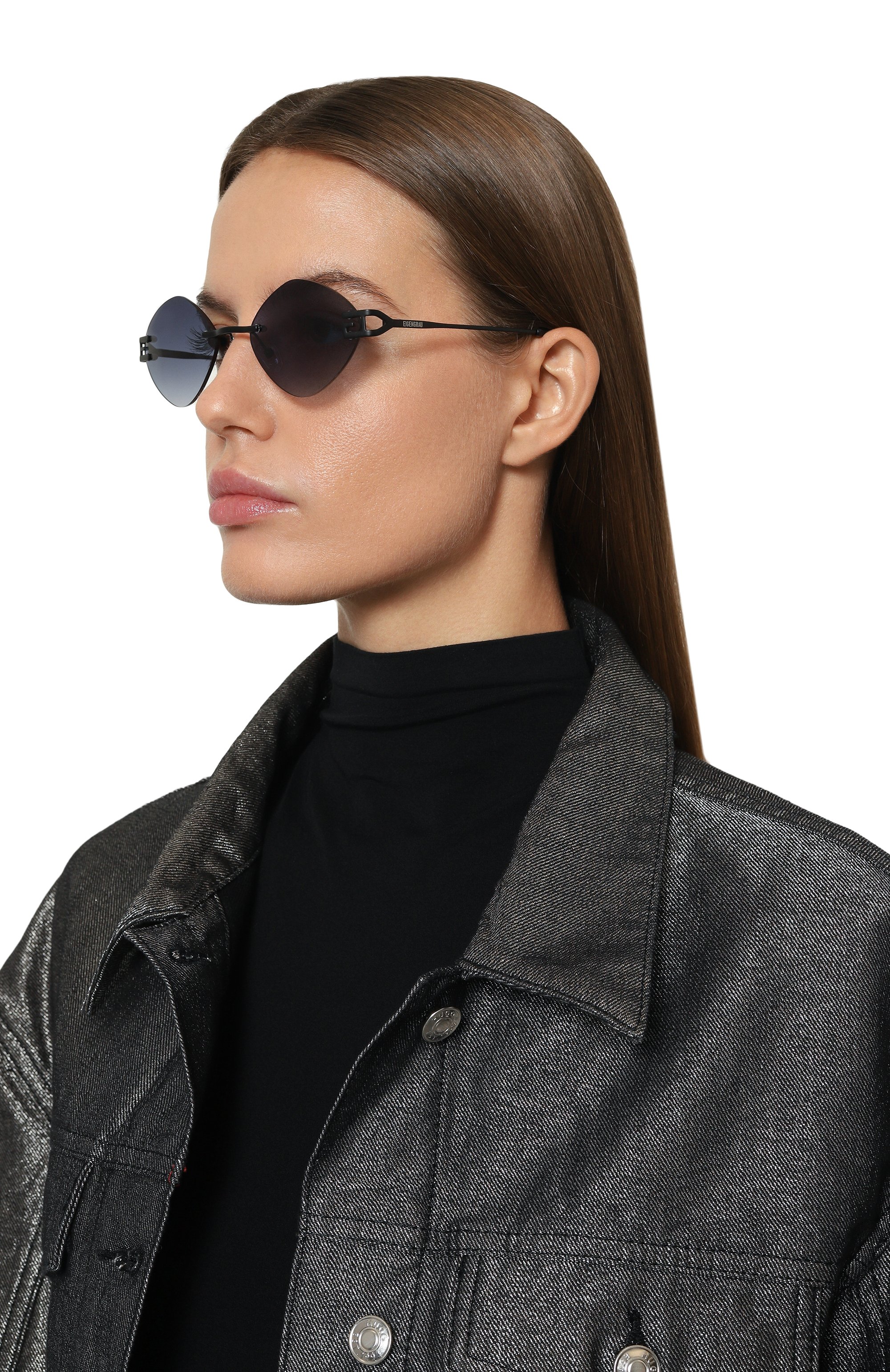 Солнцезащитные очки EIGENGRAU черного цвета по цене 24500 руб., арт. 400HZ-EG, фото 3 Солнцезащитные очки EIGENGRAU, арт. 400HZ-EG, фото 3