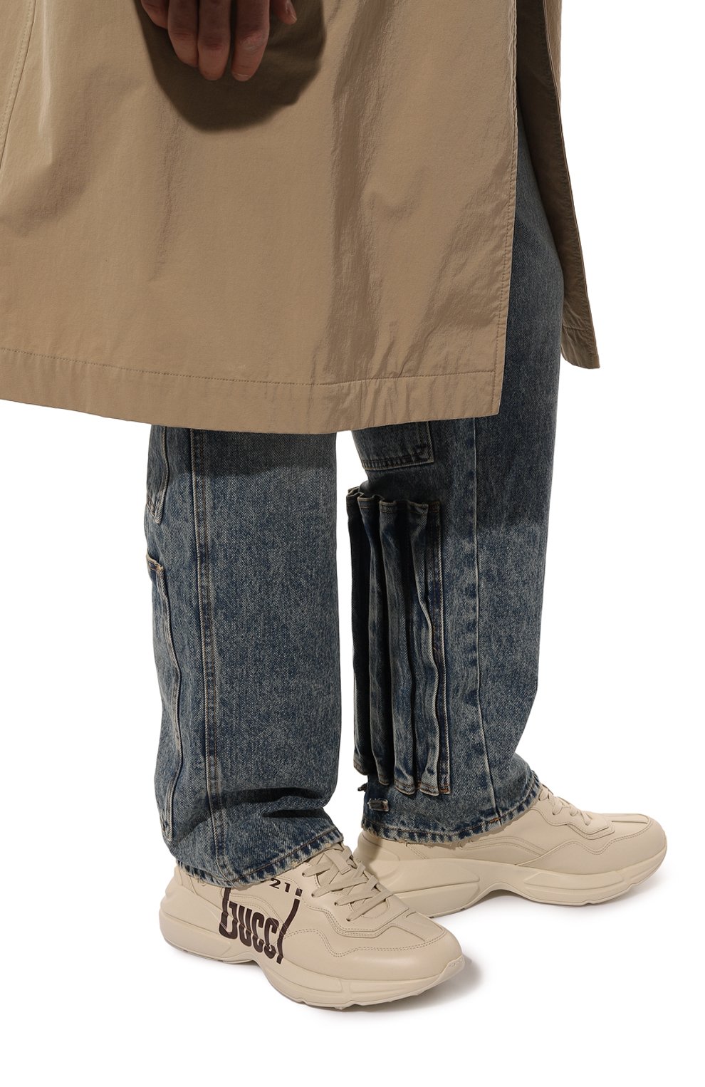 Кожаные кроссовки rhyton GUCCI, арт. 684896 DRW00, фото 3