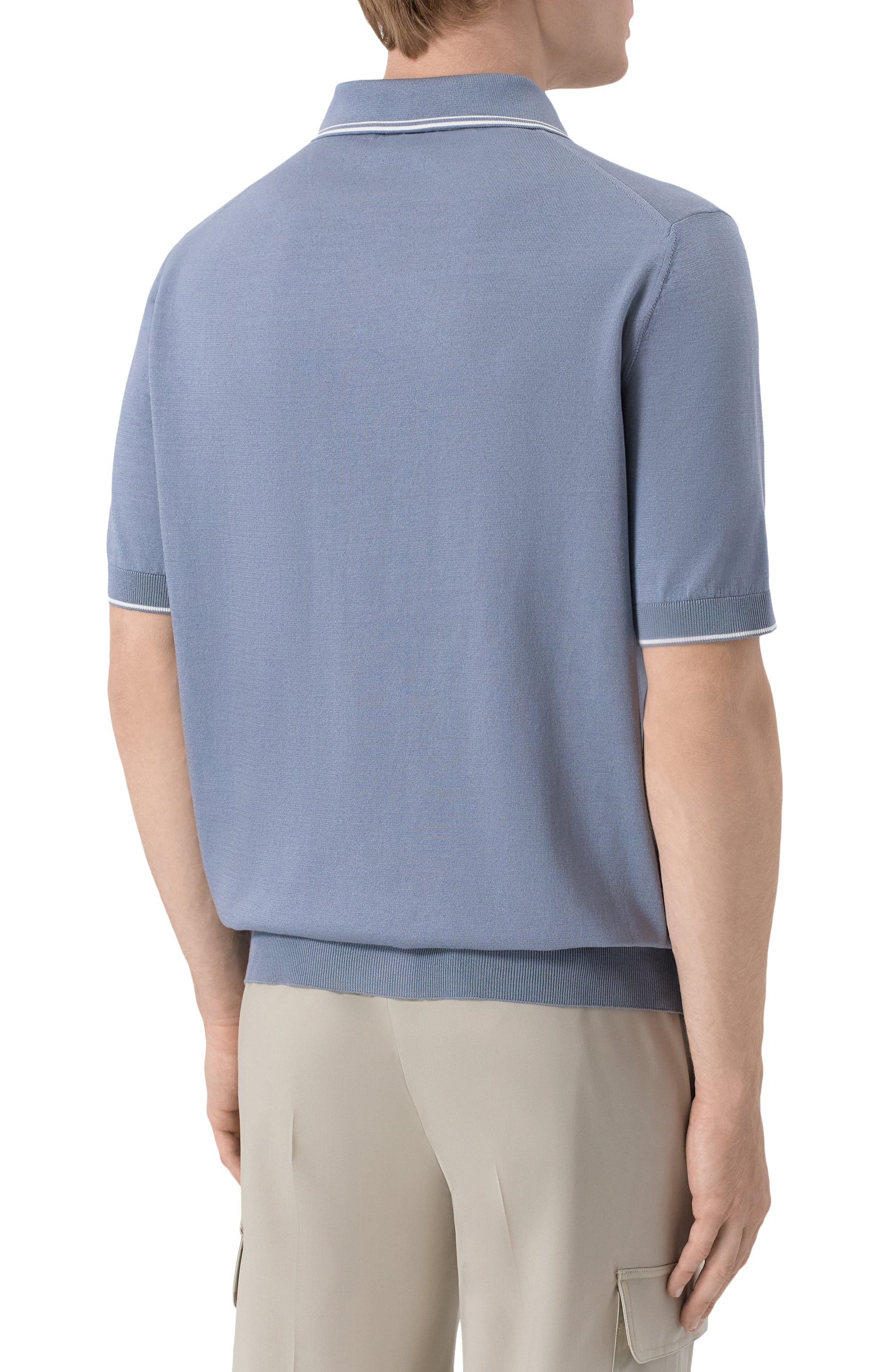 Поло из хлопка и шелка MVST, арт. M26.CSM.K425, фото 4