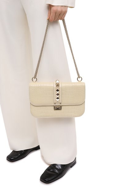 Сумка lock из кожи аллигатора VALENTINO, арт. PW2B0398/C0D, фото 2