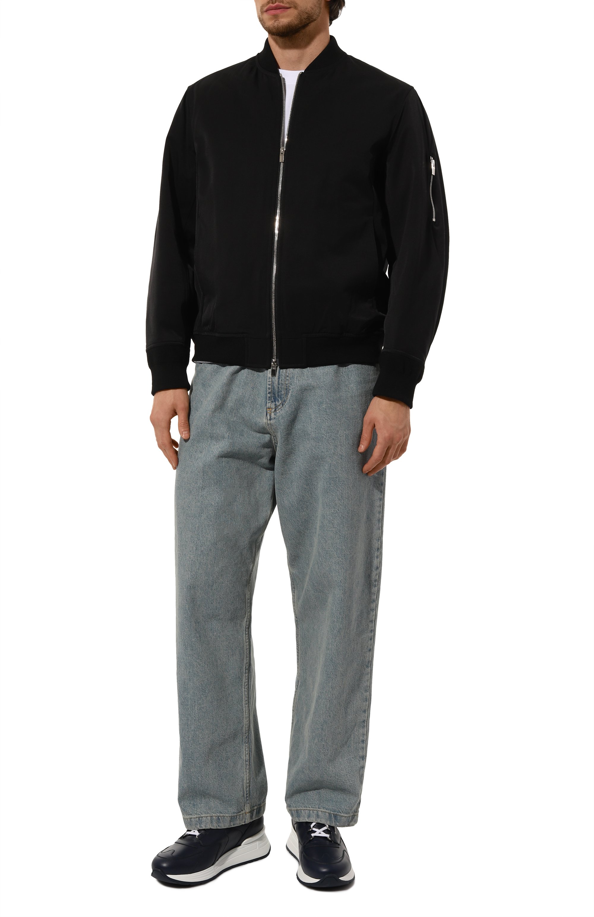 Кожаные кроссовки STEFANO RICCI темно-синего цвета по цене 221500 руб., арт. UF26EG6509_VTS/SDPMW, фото 2 Кожаные кроссовки STEFANO RICCI, арт. UF26EG6509_VTS/SDPMW, фото 2