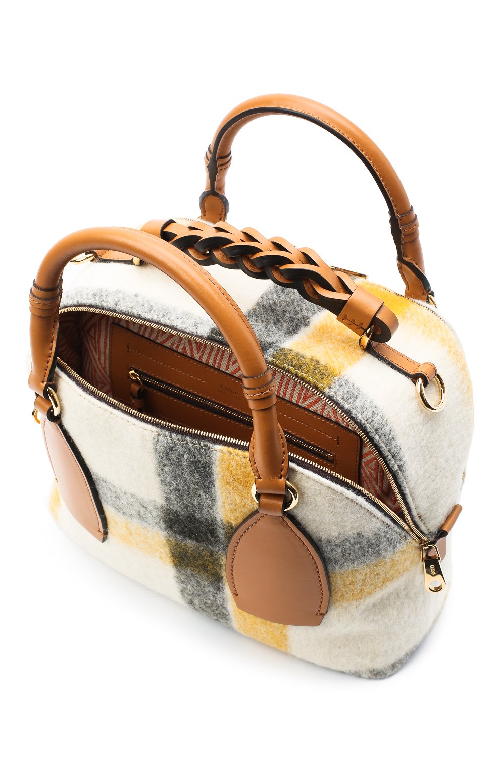Сумка daria medium CHLOÉ коричневого цвета по цене 248000 руб., арт. CHC20AS360D17, фото 4 Сумка daria medium CHLOÉ, арт. CHC20AS360D17, фото 4