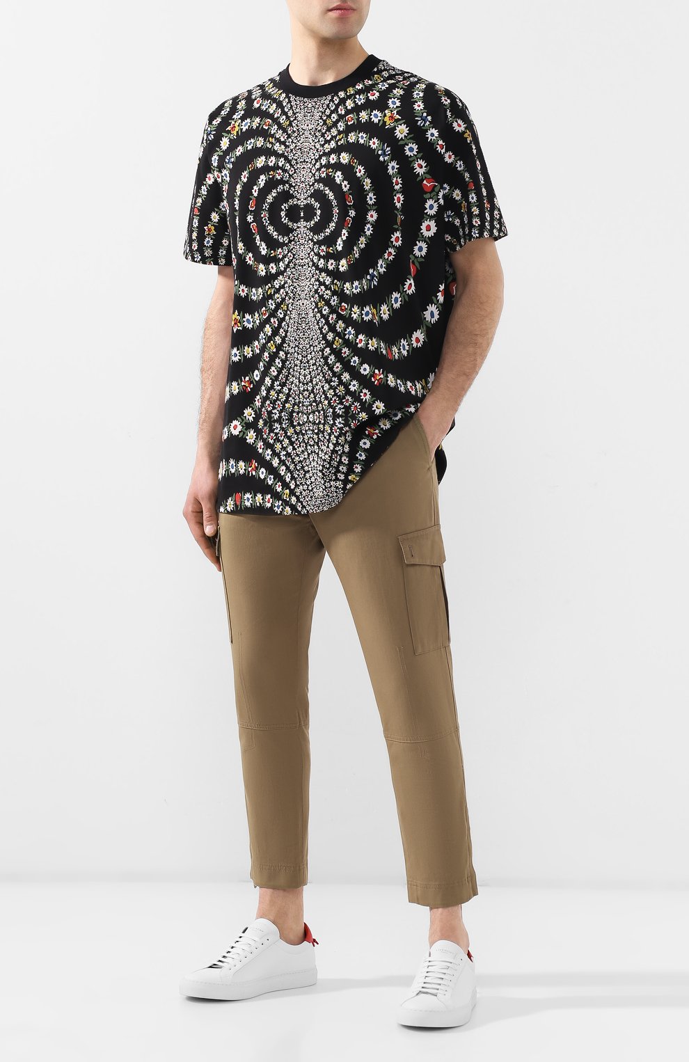 Хлопковая футболка  GIVENCHY, арт. BM70PR3002, фото 2