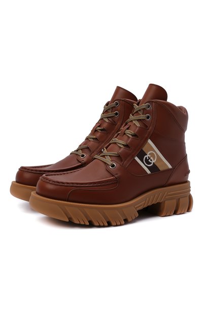 Кожаные ботинки GUCCI, арт. 663368/DTNE0, фото 1