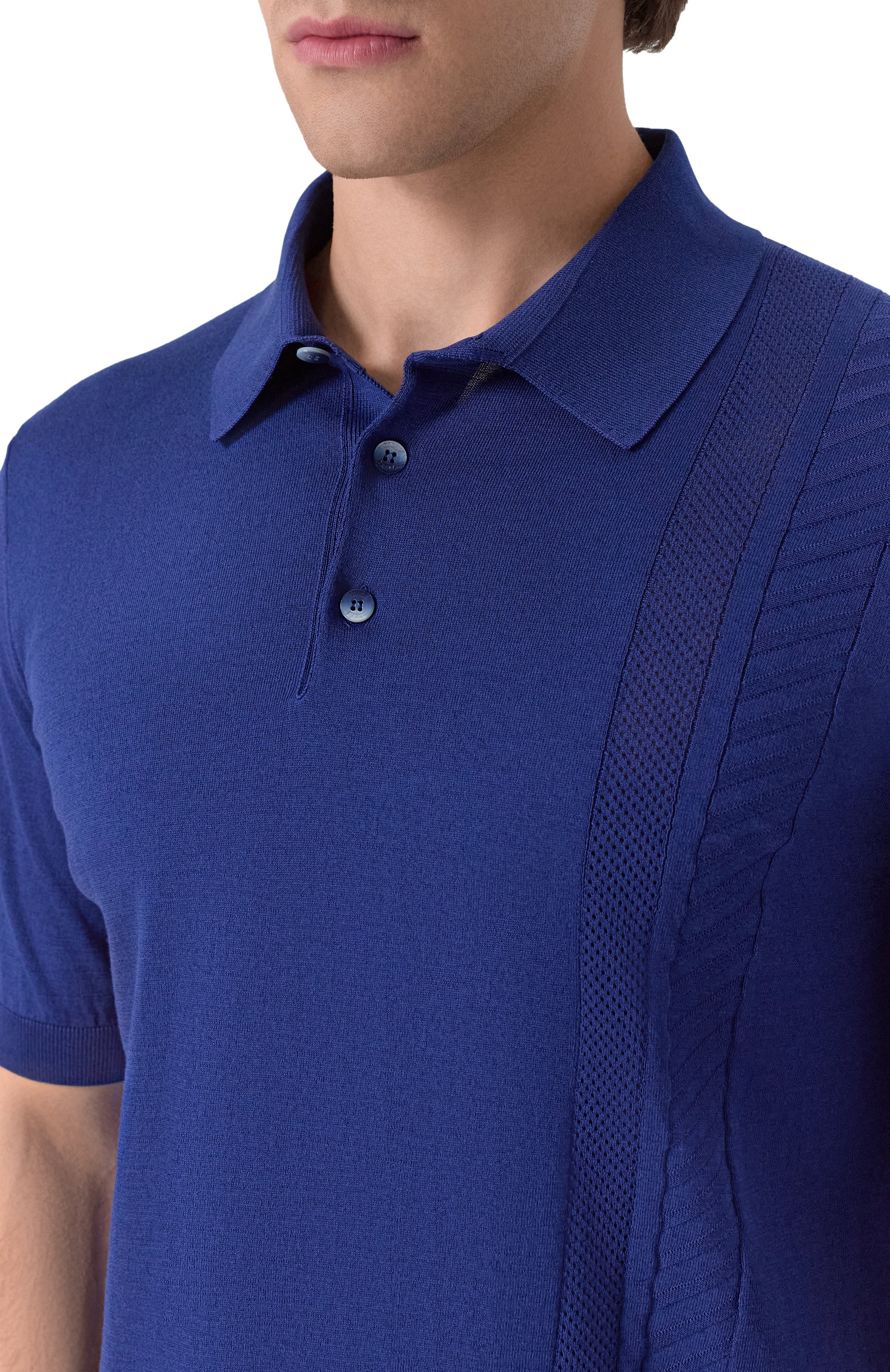 Поло из хлопка и шелка ZILLI, арт. KBP002M0142VFWS00, фото 5