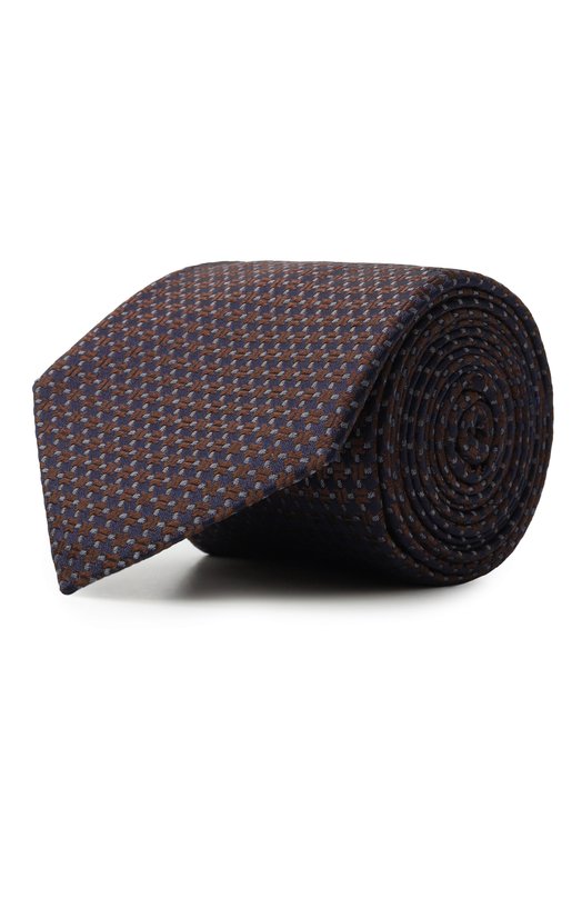 Шелковый галстук Canali 18/HJ04408 Коричневый 18/HJ04408