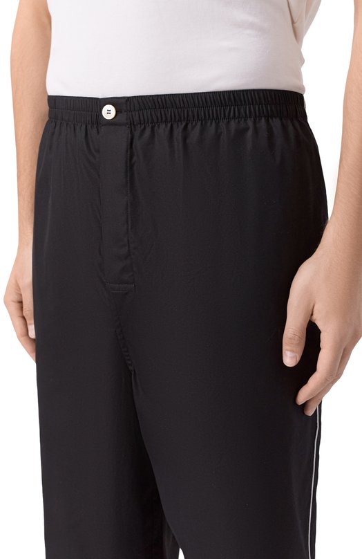 Хлопковые домашние брюки Kiton UNWT005K0244H02 Чёрный  UNWT005K0244H02 Фото 5