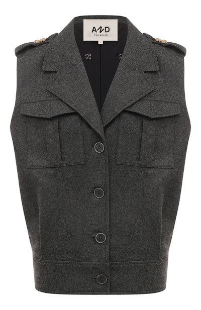 Женский жилет из шерсти и кашемира AND THE BRAND, арт. V001-2007-991-S24