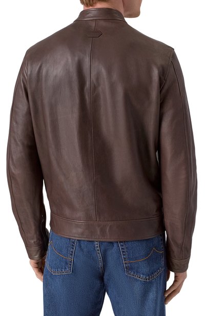 Кожаная куртка JACOB COHEN, арт. 25E P/JUM_H0072 00G D1357 RW, фото 4