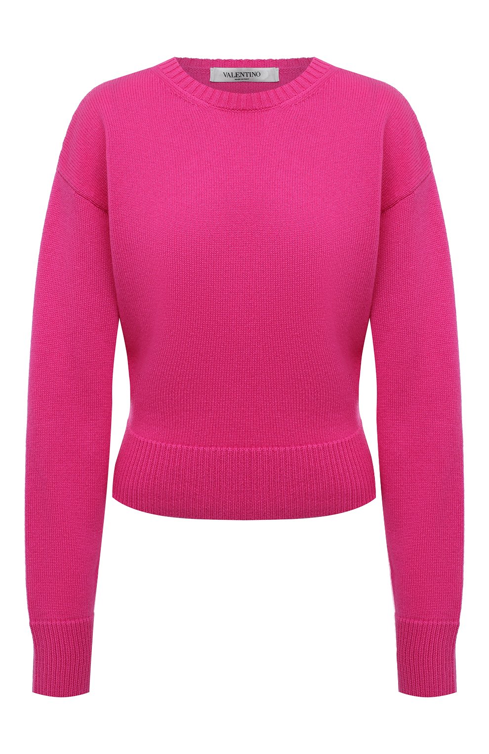 Кашемировый свитер VALENTINO фуксия цвета по цене 134000 руб., арт. WB3KCC266LS, фото 1 Кашемировый свитер VALENTINO, арт. WB3KCC266LS, фото 1