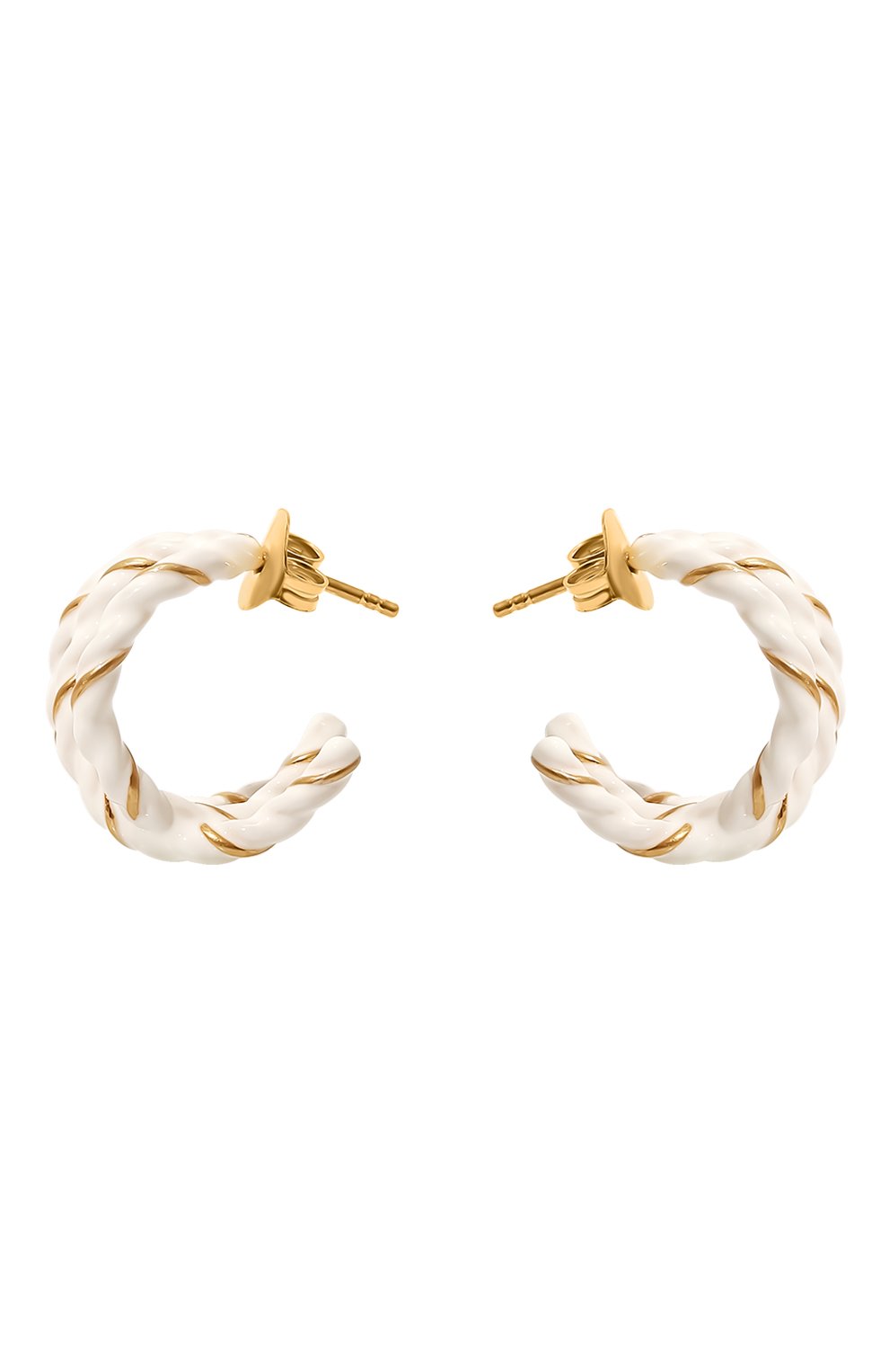 Серьги MAISON MARGIELA белого цвета по цене 46950 руб., арт. SM1VG0051 P6477, фото 1 Серьги MAISON MARGIELA, арт. SM1VG0051 P6477, фото 1