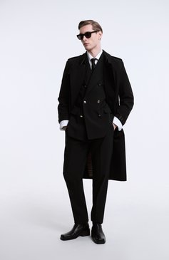 Мужской шерстяной костюм DOLCE & GABBANA черного цвета, арт. GKPRMT/GJ076 | Фото 8 (Материал внешний: Шерсть; Рукава: Длинные; Материал сплава: Проставлено; Драгоценные камни: Проставлено; Стили: Классический; Костюмы М: Двубортный)
