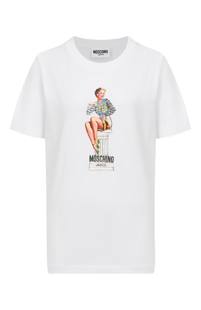 Женская хлопковая футболка M05CH1NO JEANS, арт. J0713/8236