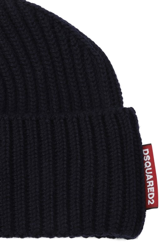 Шерстяной комплект из шапки и шарфа Dsquared2 GBM0003/01W00001 Синий  GBM0003/01W00001 Фото 4