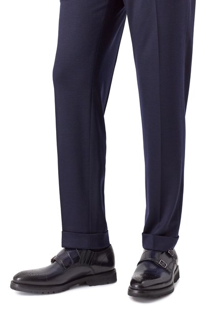 Кожаные монки с отделкой из аллигатора BARRETT, арт. 252U011.1, фото 3