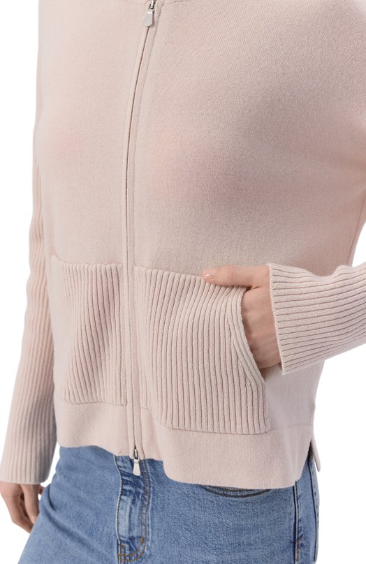 Кардиган из шерсти и вискозы Gran Sasso 57241/12830 Бежевый  57241/12830 Фото 5