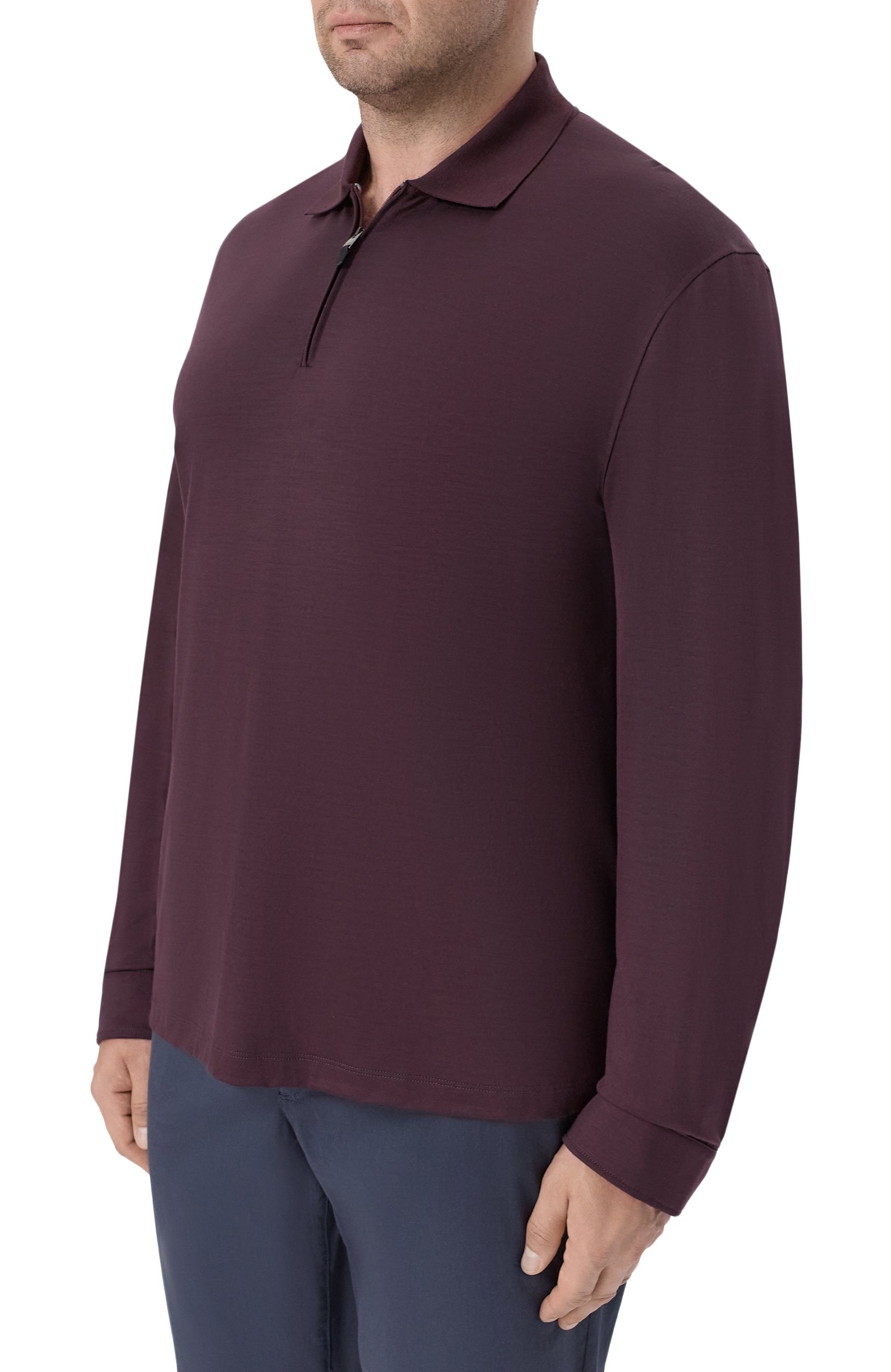 Шерстяное поло CANALI бордового цвета по цене 122500 руб., арт. T0907B/MJ02338, фото 3 Шерстяное поло CANALI, арт. T0907B/MJ02338, фото 3