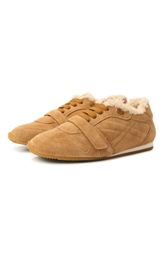 Замшевые кроссовки Casadei 2J919A0111VEL0U Коричневый 2J919A0111VEL0U