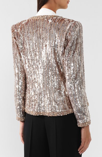 Жакет прямого кроя с пайетками ZUHAIR MURAD, а рт. JKF19013/FWTU001, фото 4