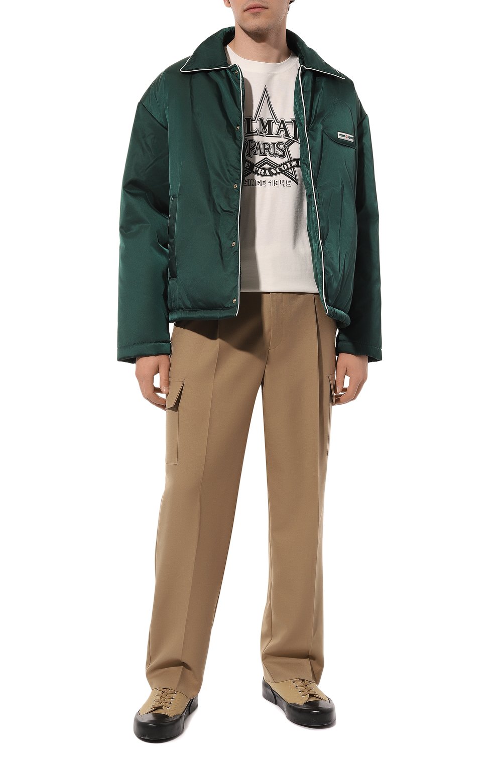 Хлопковая футболка BALMAIN, арт. CH1EG000/GD29, фото 2