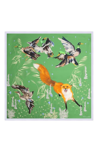 Шелковый платок foxy RADICAL CHIC зеленого цвета по цене 17940 руб., арт. 630481.07.02, фото 5 Шелковый платок foxy RADICAL CHIC, арт. 630481.07.02, фото 5