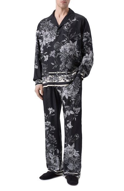 Шелковые домашние брюки DOLCE & GABBANA, арт. GVRMAT/HI12H, фото 2