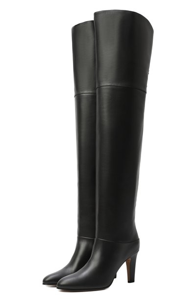 Женские кожаные ботфорты eve 85 CHLOÉ, арт. CHC24A03PMF