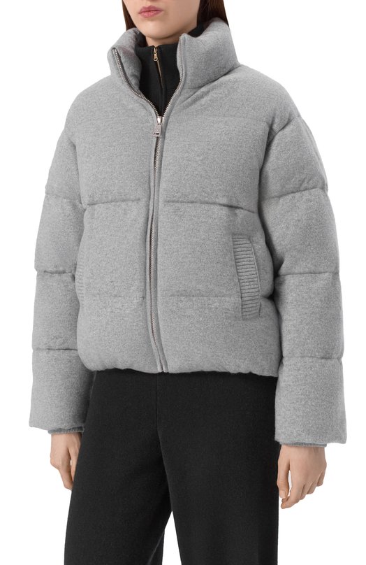 Кашемировый пуховик Addicted MK116-1 Серый  MK116-1 Фото 3