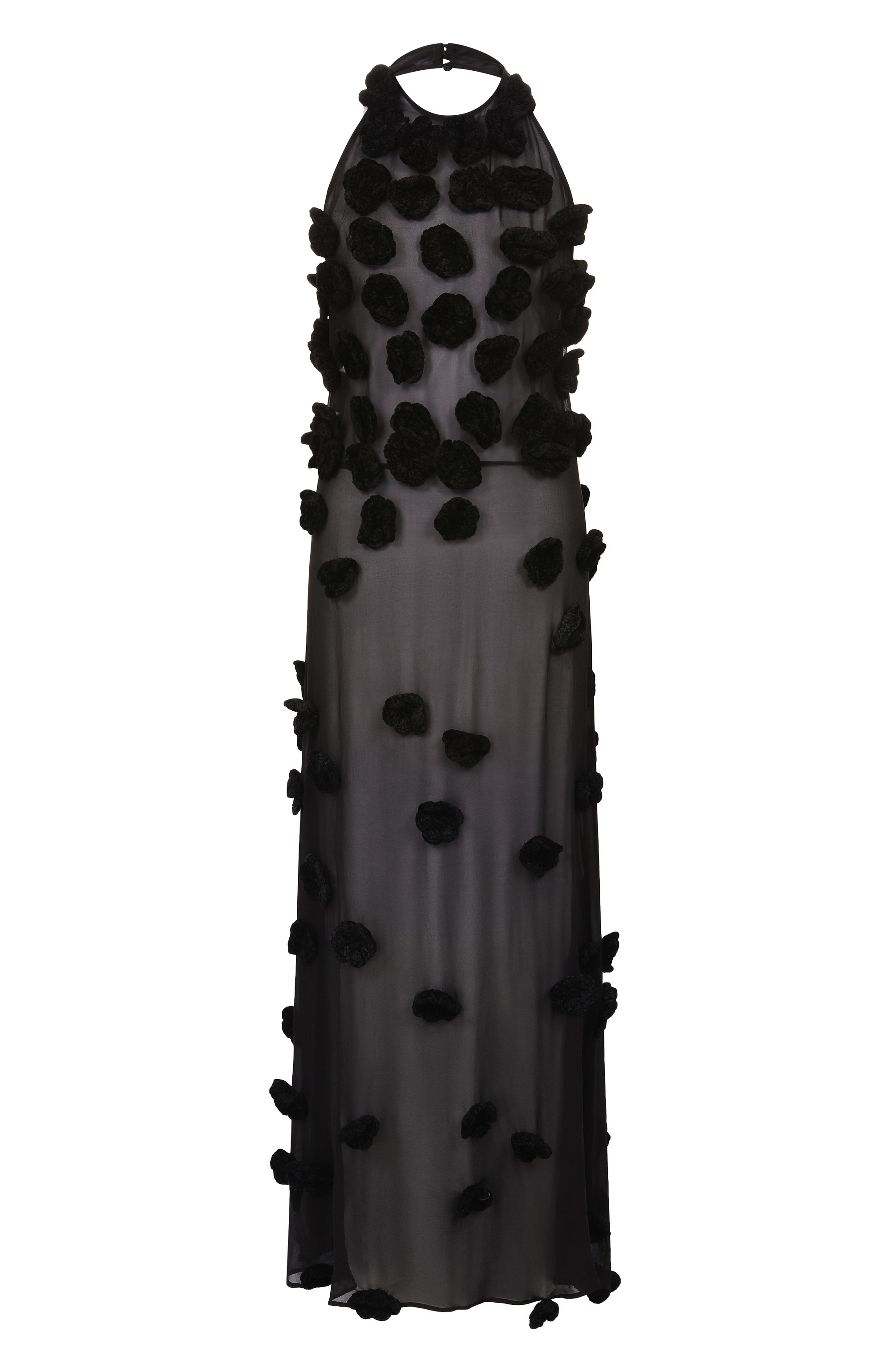 Шелковое платье ALBUS LUMEN черного цвета по цене 221500 руб., арт. AL.RT26.DRESS15, фото 1 Шелковое платье ALBUS LUMEN, арт. AL.RT26.DRESS15, фото 1