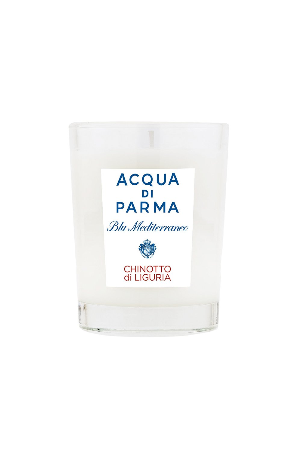 Свеча парфюмированная chinotto di liguria ACQUA DI PARMA бесцветного цвета по цене 6700 руб., арт. 62009, фото 1 Свеча парфюмированная chinotto di liguria ACQUA DI PARMA, арт. 62009, фото 1