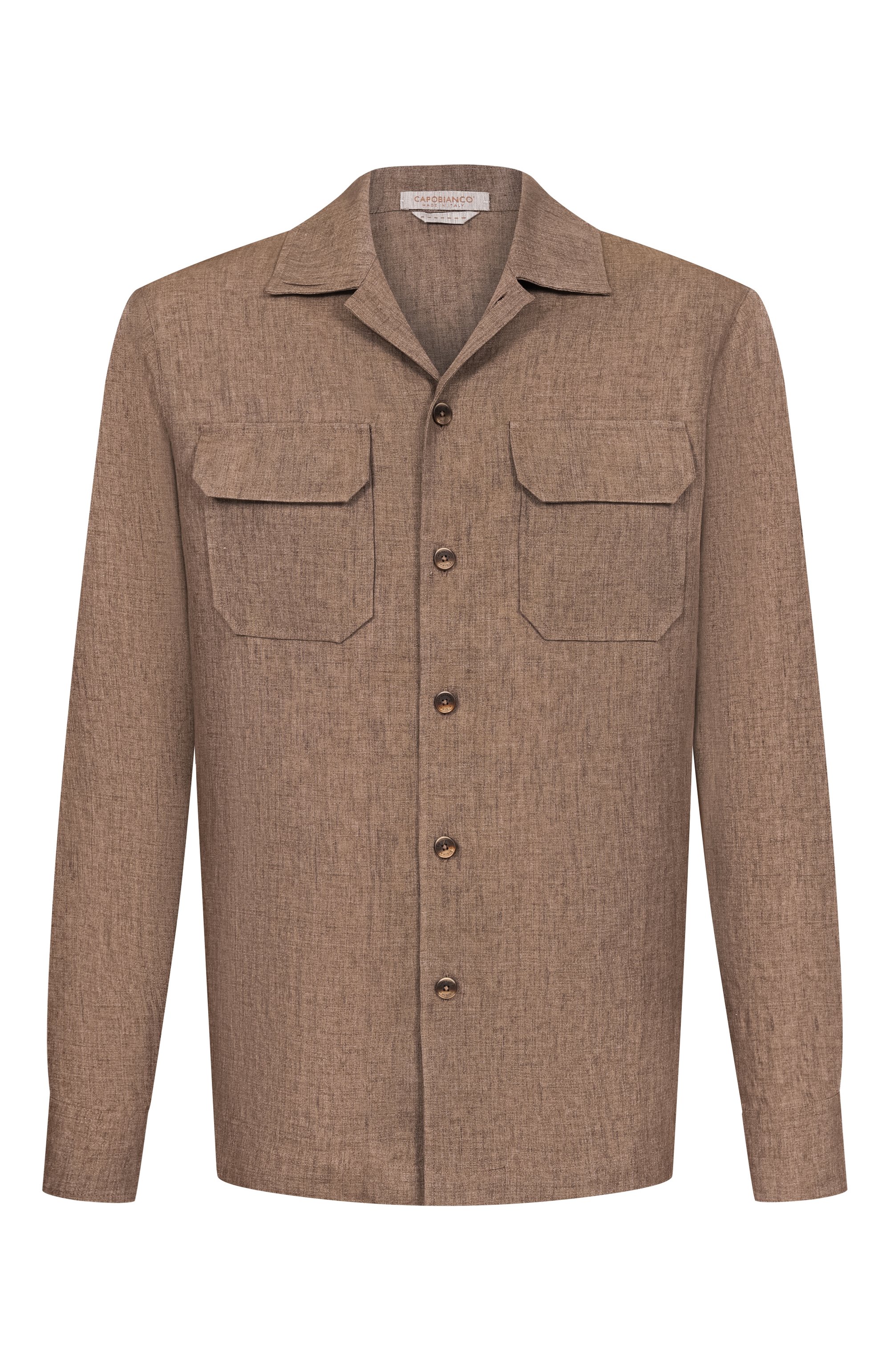 Льняная рубашка CAPOBIANCO, арт. 20M515.LL00., фото 1