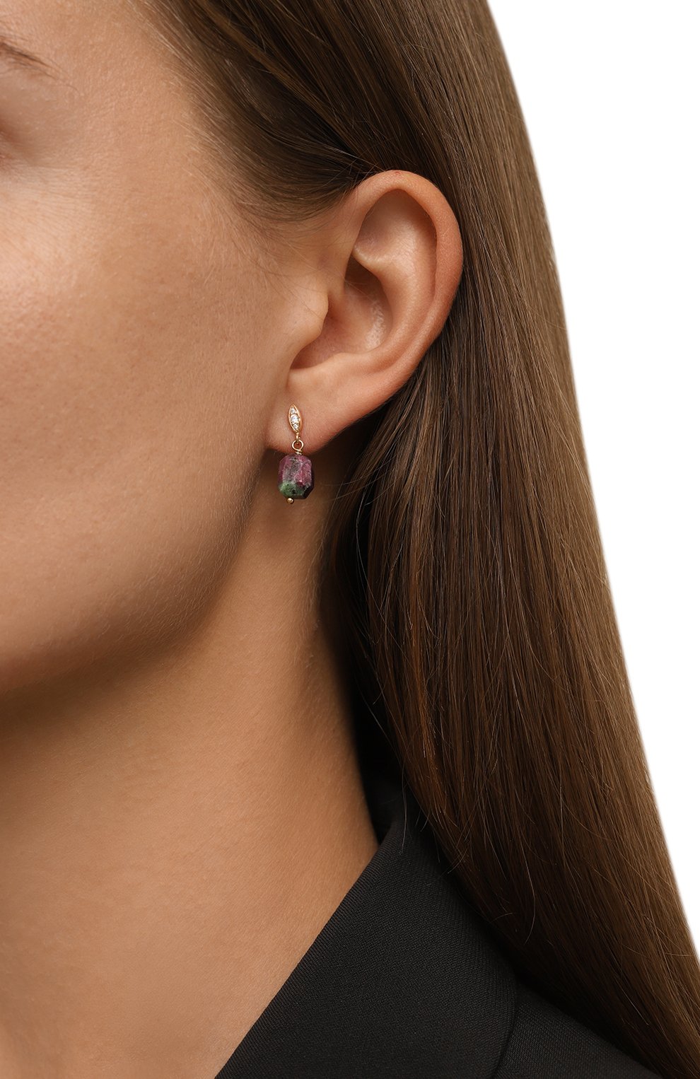 Серьги HANKA_IN разноцветного цвета по цене 9950 руб., арт. LEN-B0P-Z0I-0.5M, фото 2 Серьги HANKA_IN, арт. LEN-B0P-Z0I-0.5M, фото 2