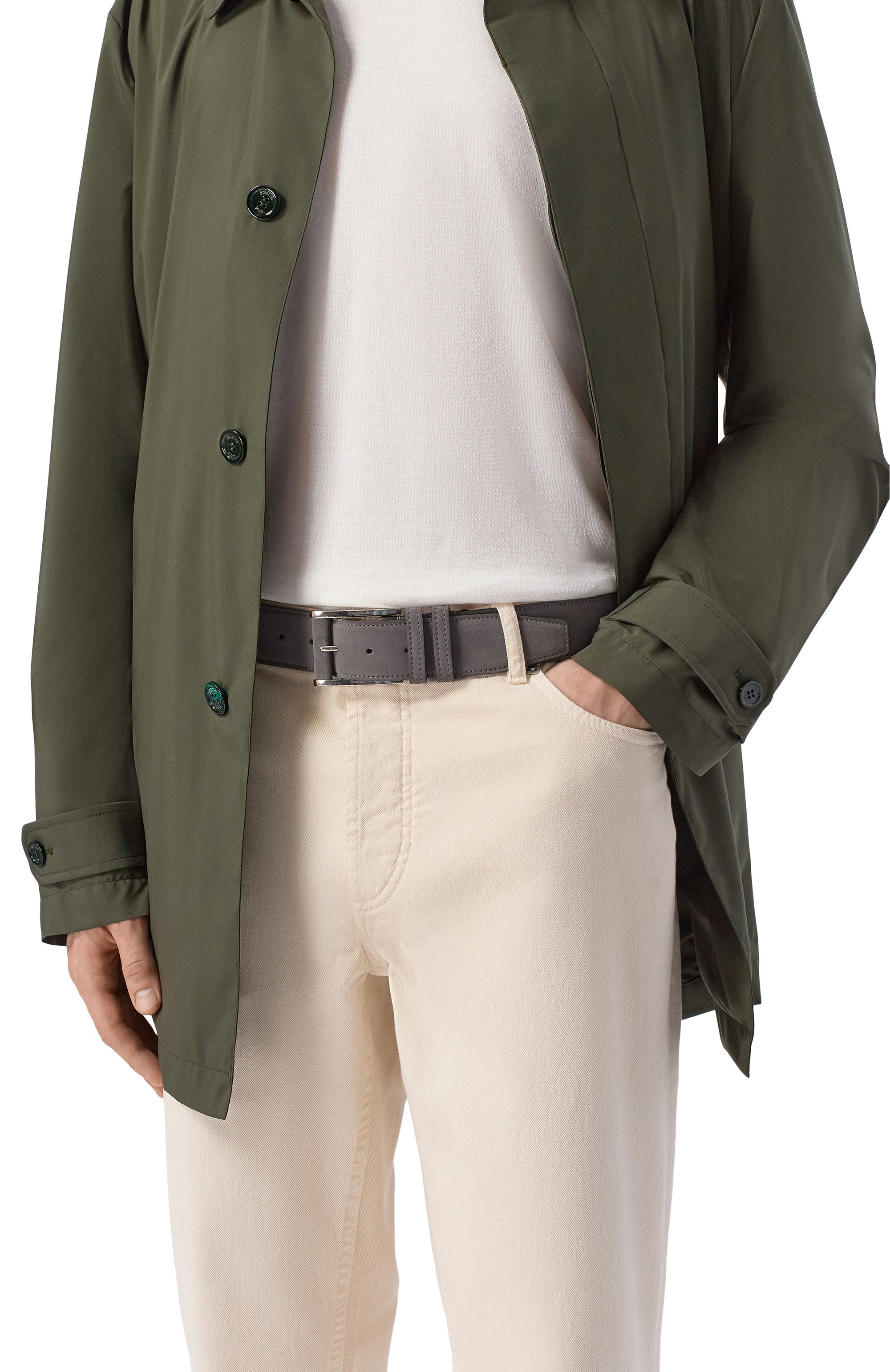 Замшевый ремень KITON, арт. USC7140N00108, фото 2