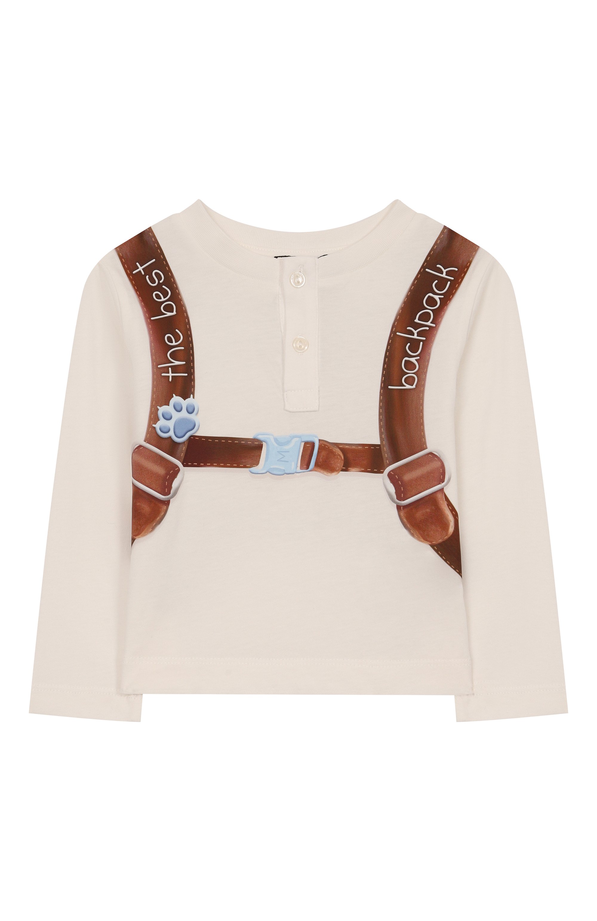 Хлопковый лонгслив MONNALISA, арт. 28F602, фото 1