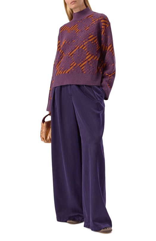 Брюки Dries Van Noten 130966/3278 Фиолетовый  130966/3278 Фото 2